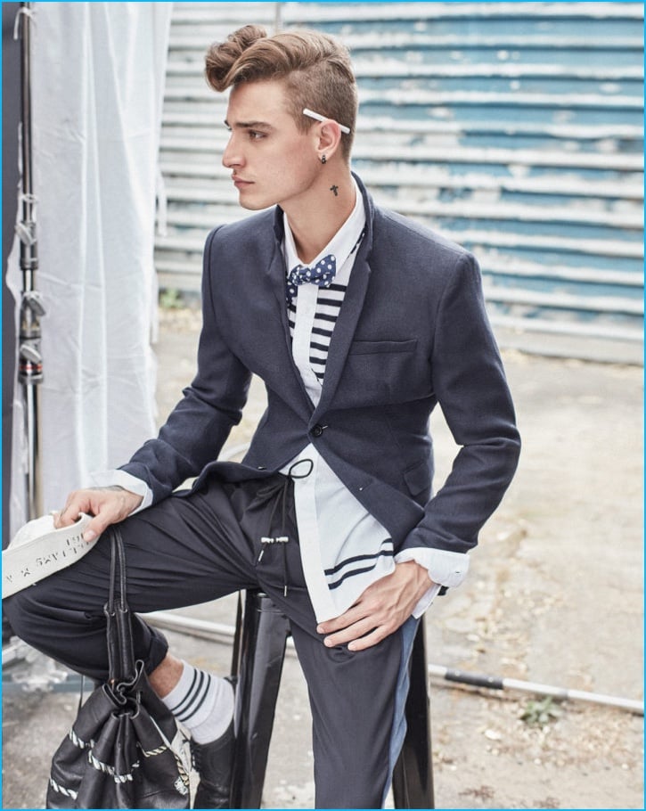 Jonathan Bellini 2016 LOfficiel Hommes Brasil Cover Photo Shoot