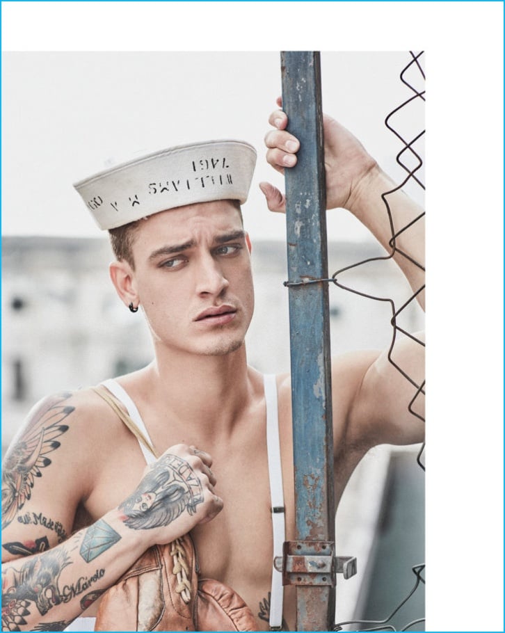Jonathan Bellini 2016 LOfficiel Hommes Brasil Cover Photo Shoot