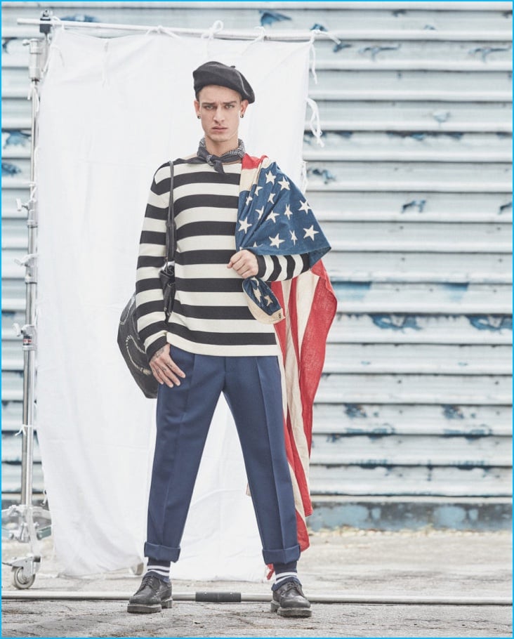 Jonathan Bellini 2016 LOfficiel Hommes Brasil Cover Photo Shoot