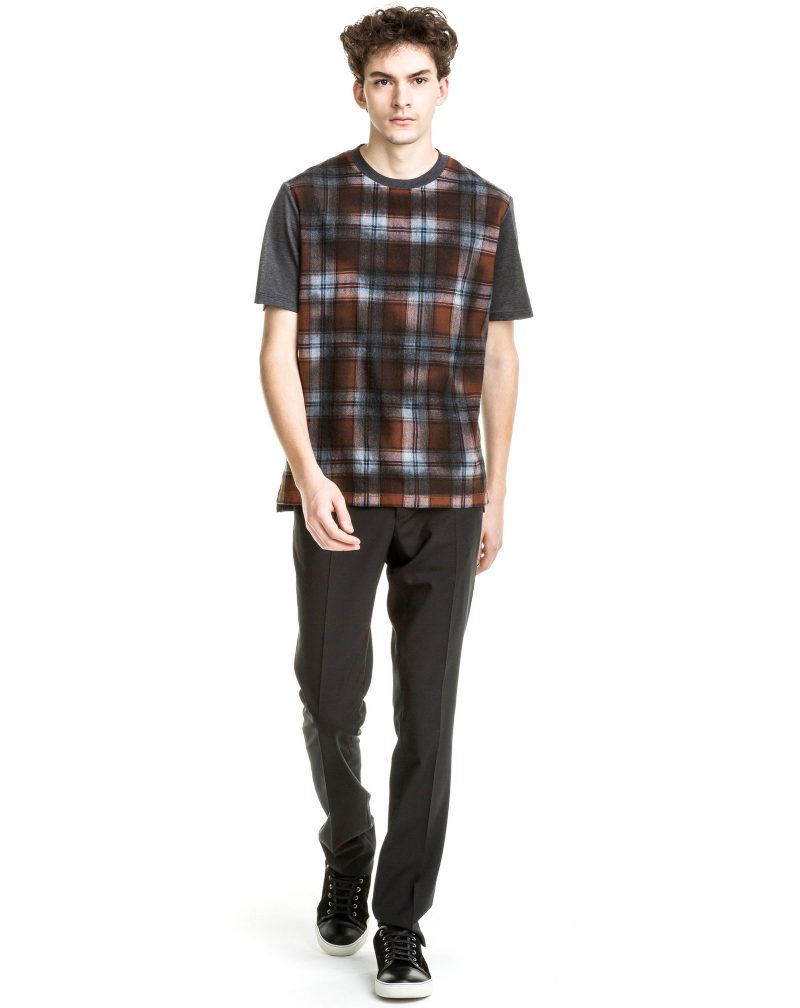 Lanvin Pre-Fall 2016 Over-dyed Check T-Shirt » Lanvin Unveils Must-Have Pre-Fall Collection Lanvin Pre-Fall 2016 Over-dyed Check T-Shirt