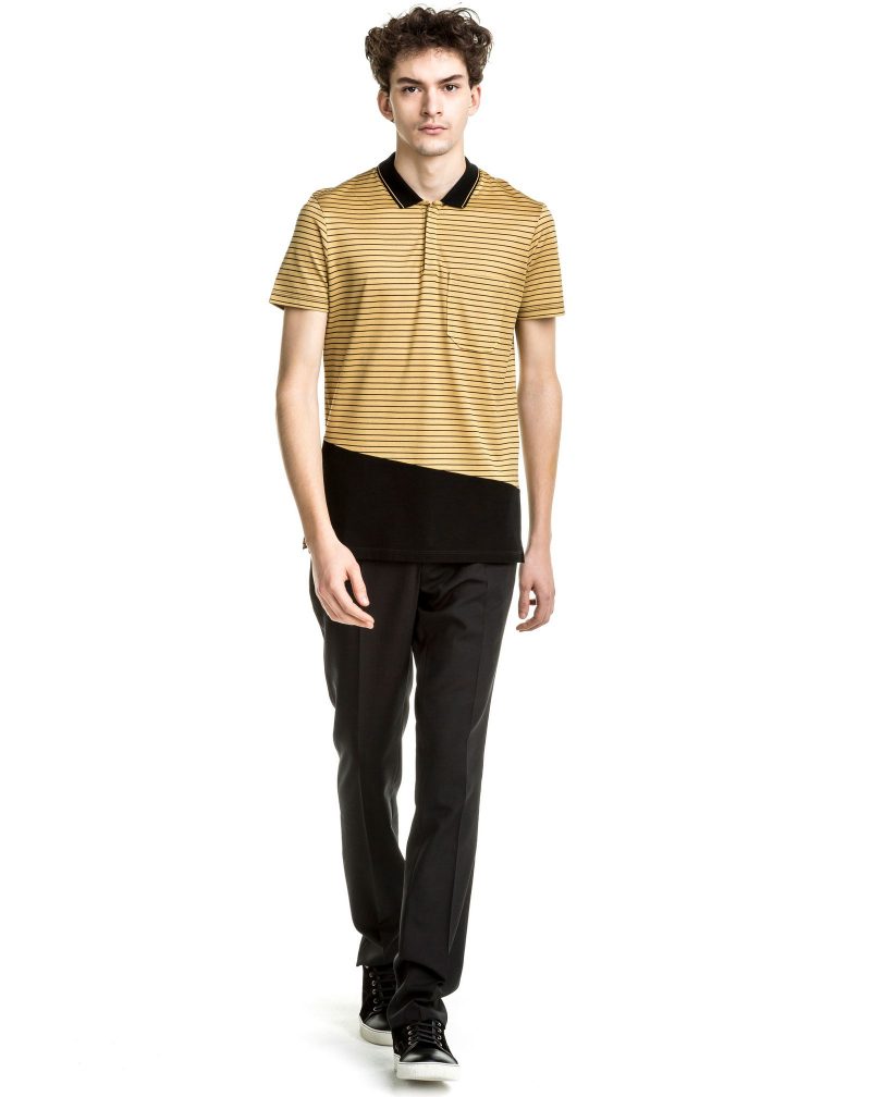 Lanvin Pre-Fall 2016 Striped Slim-Fit Polo Shirt