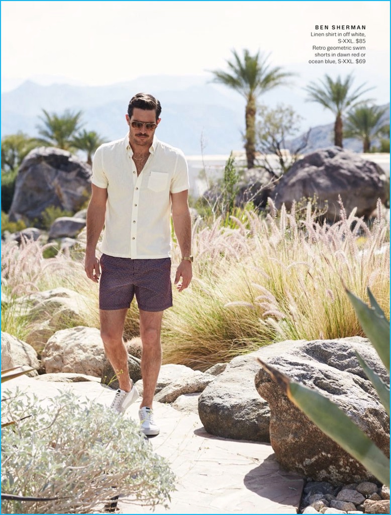 Justice Joslin channels retro style in Ben Sherman.