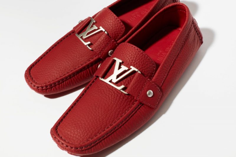 Louis Vuitton Driving Shoes in Red