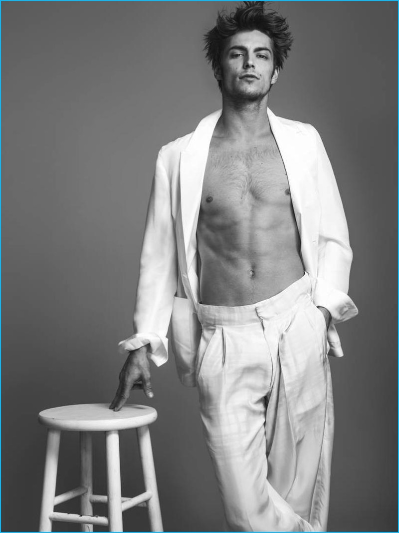 Mens white summer fashions 2016 editorial da man timothee bertoni 010