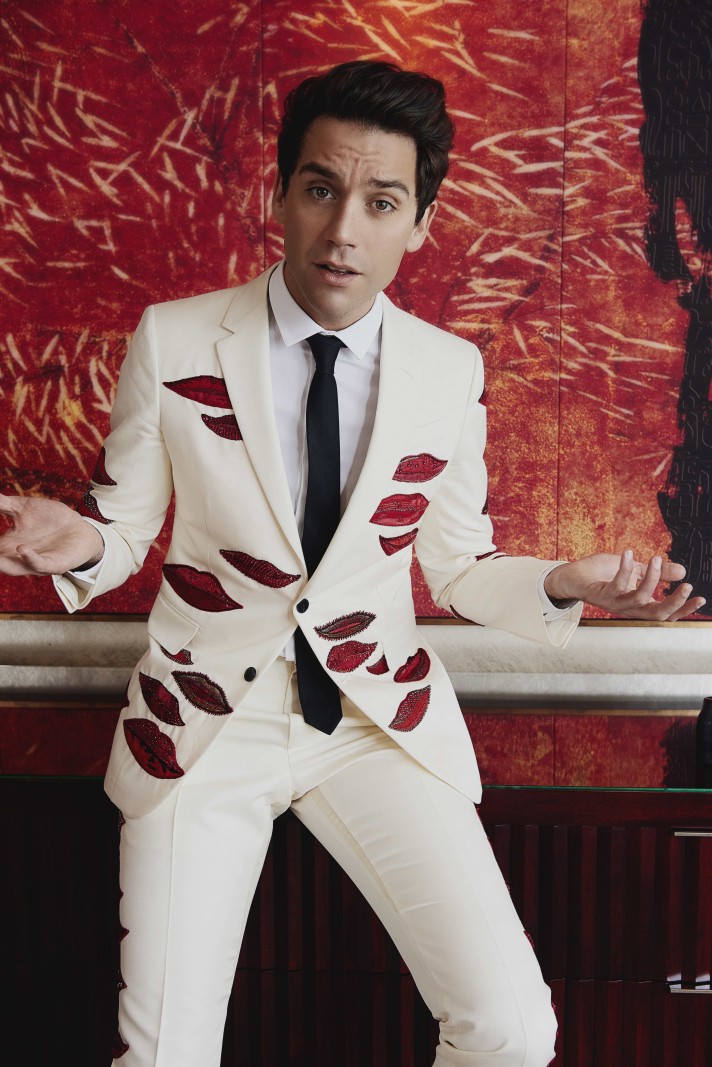 Mika dons a custom suiting look from Valentino for his Prestige Hong Kong photo shoot.