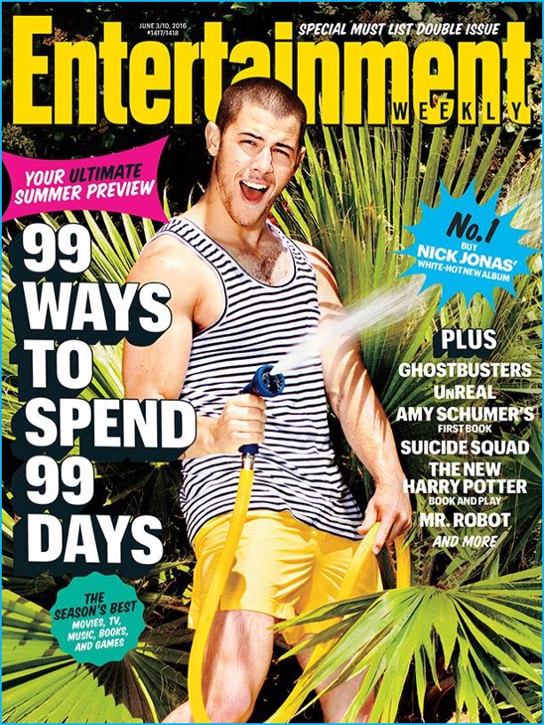 Nick Jonas covers the latest issue of Entertainment Weekly. » Nick Jonas is Enlisted for Entertainment Weekly's Ultimate Summer Nick Jonas covers the latest issue of Entertainment Weekly.
