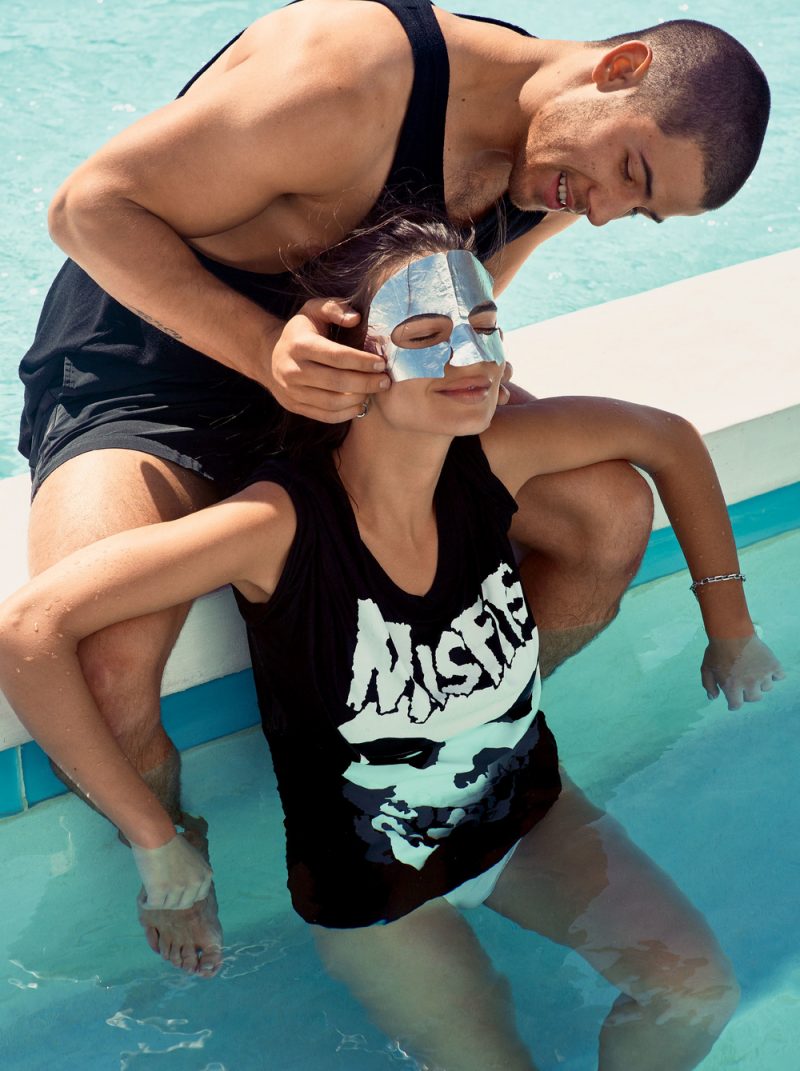 Nick Jonas and Emily Ratajkowski enjoy a spa day, courtesy of Glamour.