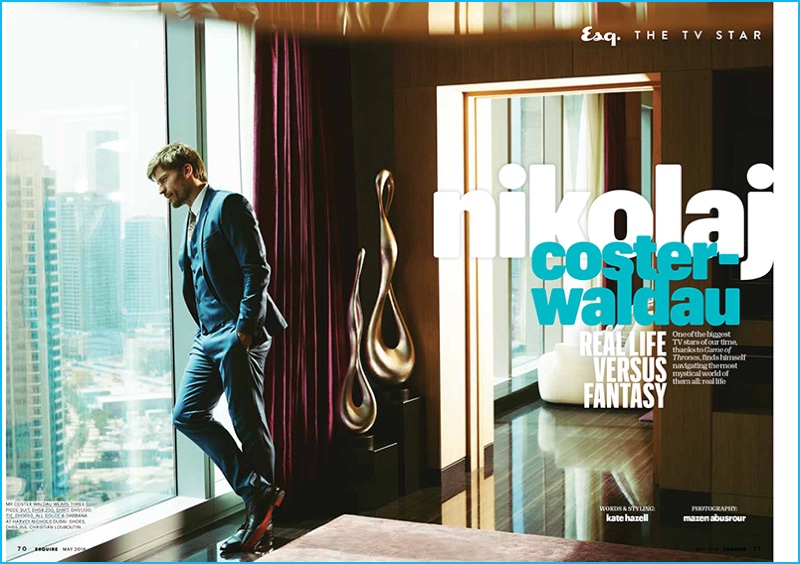 Nikolaj Coster-Waldau photographed by Mazen Abusrour for Esquire Middle East. » Nikolaj Coster-Waldau Covers Esquire Middle East, Praises Younger GOT Co-Stars Nikolaj Coster-Waldau photographed by Mazen Abusrour for Esquire Middle East.