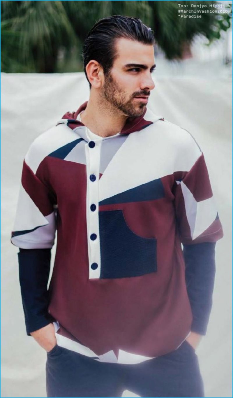 Nyle DiMarco embraces colorblocking for the pages of Nylon Guys Indonesia.