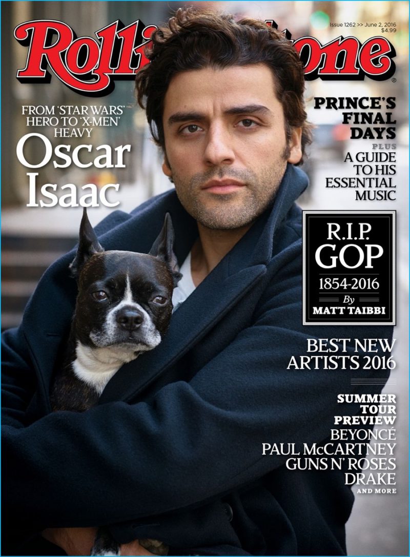 Oscar Isaac covers the most recent issue of Rolling Stone.