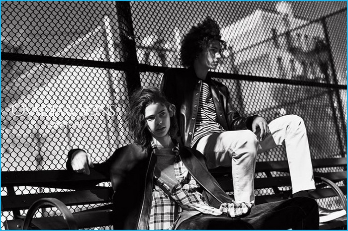 Erin Mommsen and Tre Samuels photographed by Damien Kim for Ovadia & Sons.
