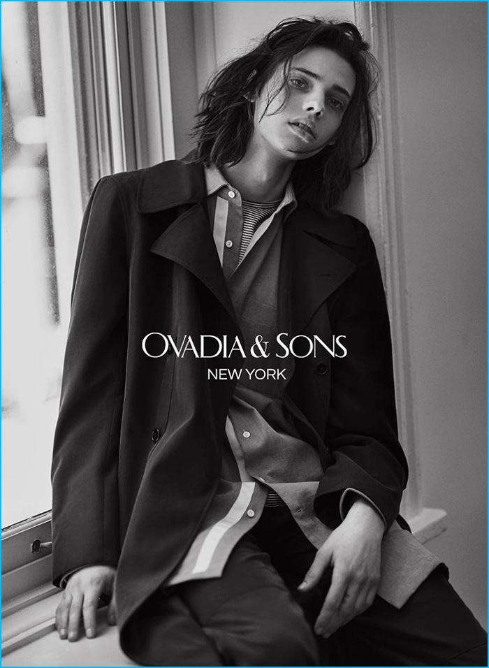 Erin Mommsen is front and center in relaxed tailoring from Ovadia & Sons.