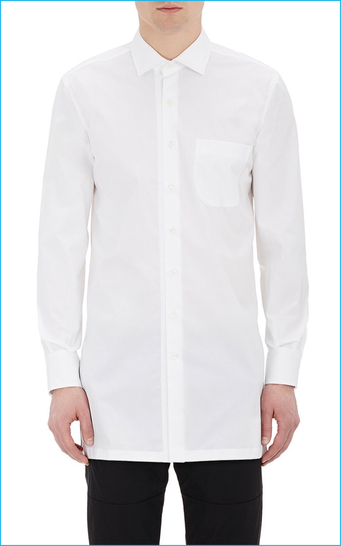 Ovadia & Sons Grosgrain Trimmed Poplin Button-Down Shirt