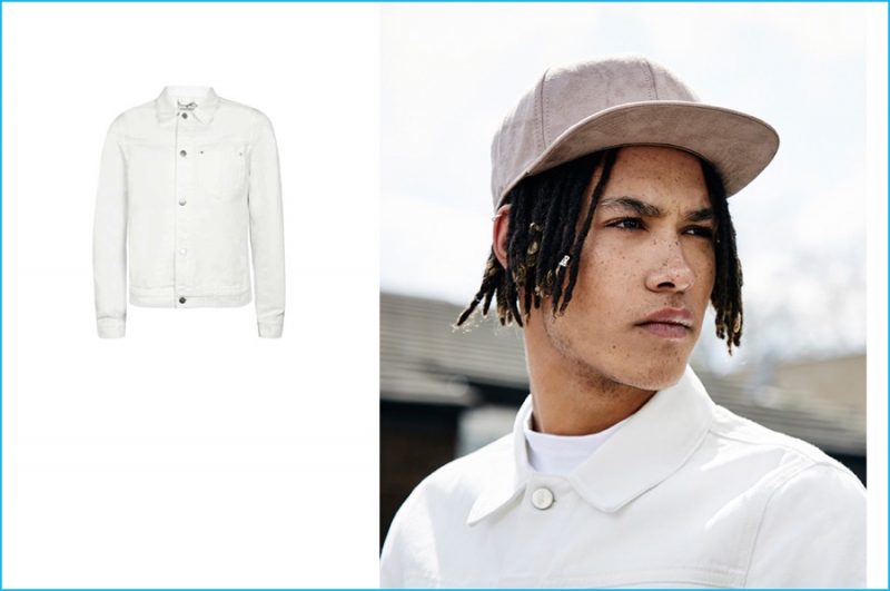 Topman white denim jacket