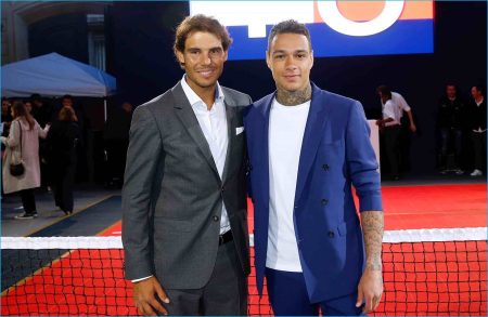 Rafael Nadal Gregory van der Wiel Tommy Hilfiger Pop Up Tennis Tournament