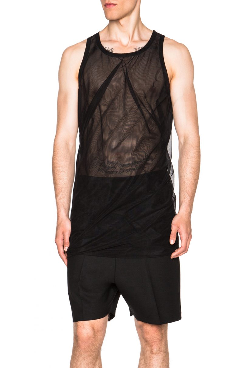 Rick Owens Twisted Tulle Tank