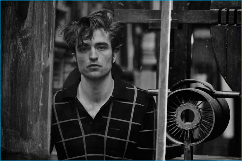Robert Pattinson photographed by Peter Lindbergh in Dior Homme.