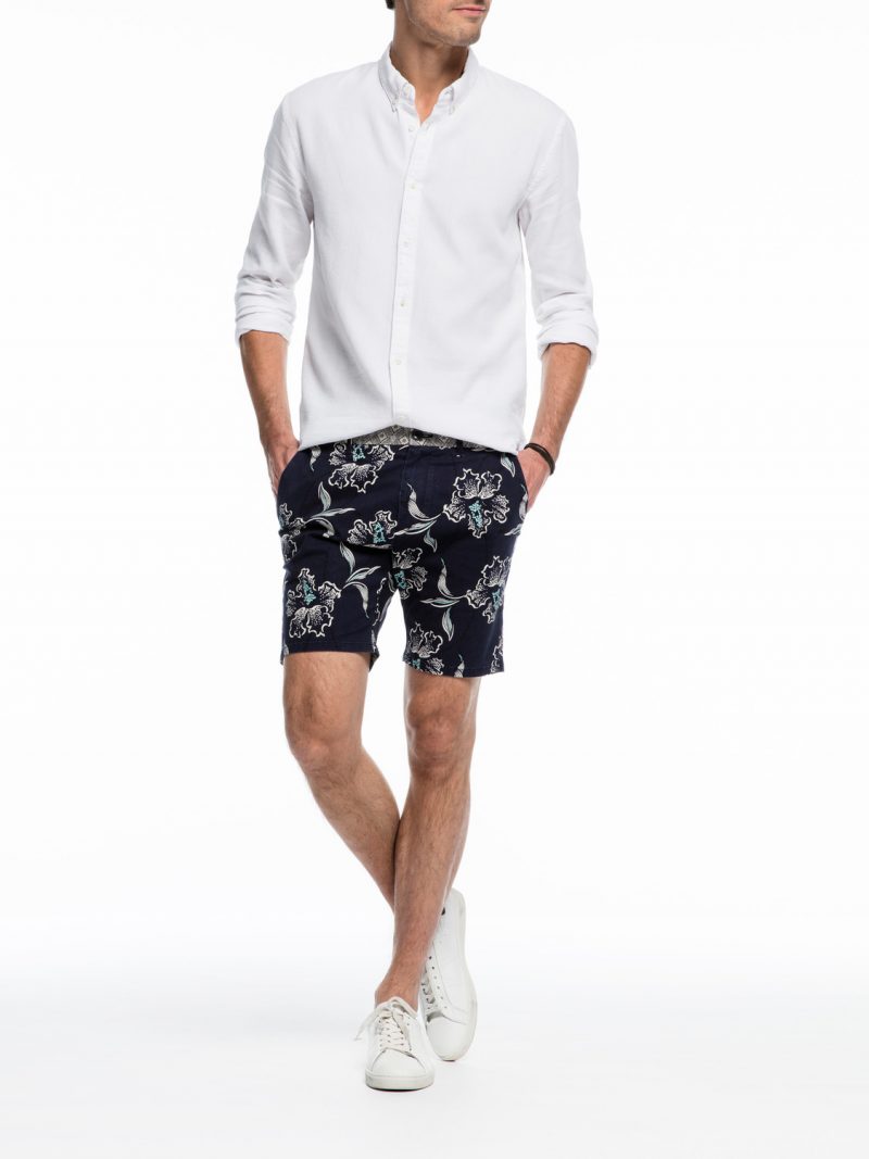 Scotch & Soda Contrast Floral Print Shorts