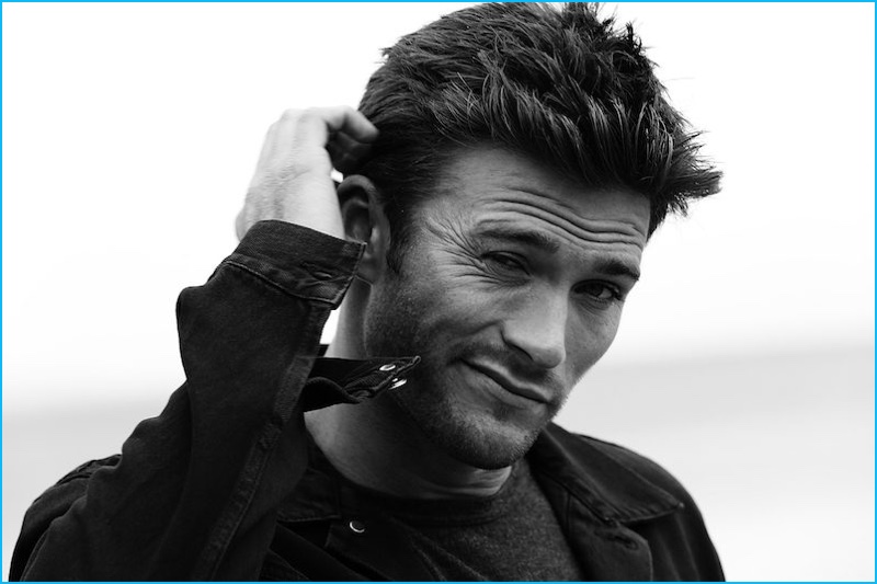 Scott Eastwood poses for a close-up, snapped by photographer Philipp Mueller.