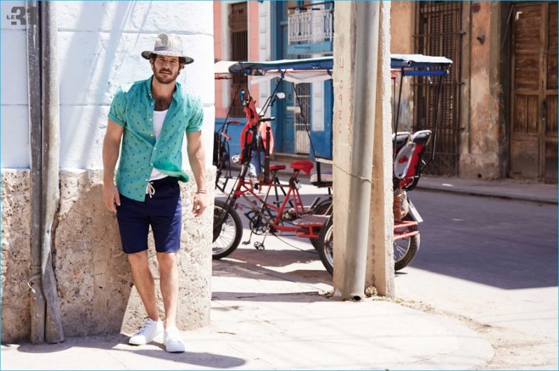 Justice Joslin masters the perfect summer holiday ensemble with Simons.