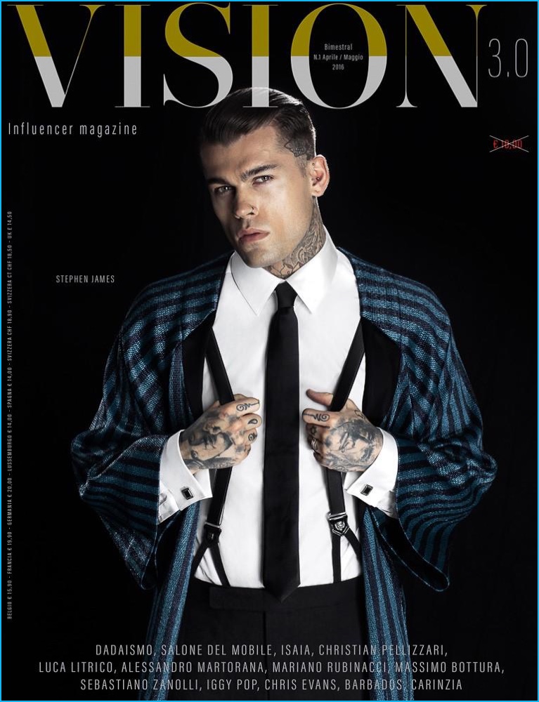 Stephen James covers the April/May 2016 issue of Vision 3.0.