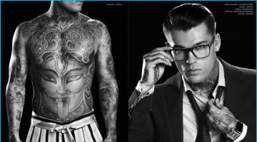 Stephen James Bares Tattoos for Vision 3.0 Cover Shoot