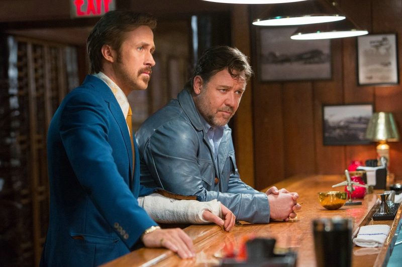 Ryan Gosling and Russell Crowe in The Nice Guys.