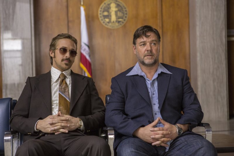 Ryan Gosling and Russell Crowe suit up for The Nice Guys.