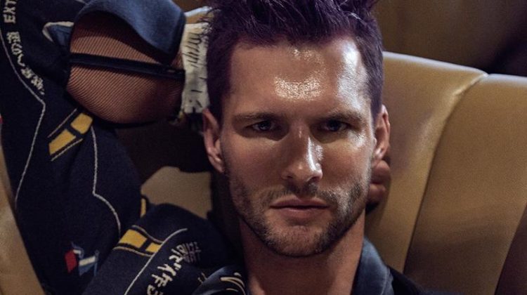 Tomas Skoloudik Rocks Purple Hair for GQ Portugal Shoot
