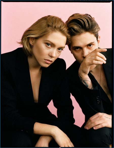 X 上的best of léa seydoux：「Léa Seydoux with Xavier Dolan during the Louis  Vuitton fashion show  / X