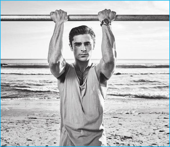 Zac Efron photographed by Jeff Lipsky for Men's Fitness.