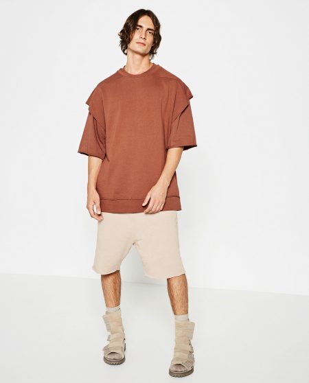 Zara Man Streetwise Collection Sleeveless Sweatshirt