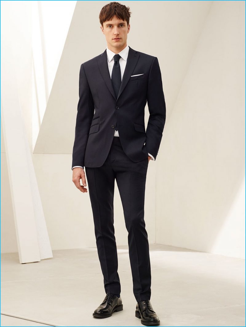 zara mens black suit