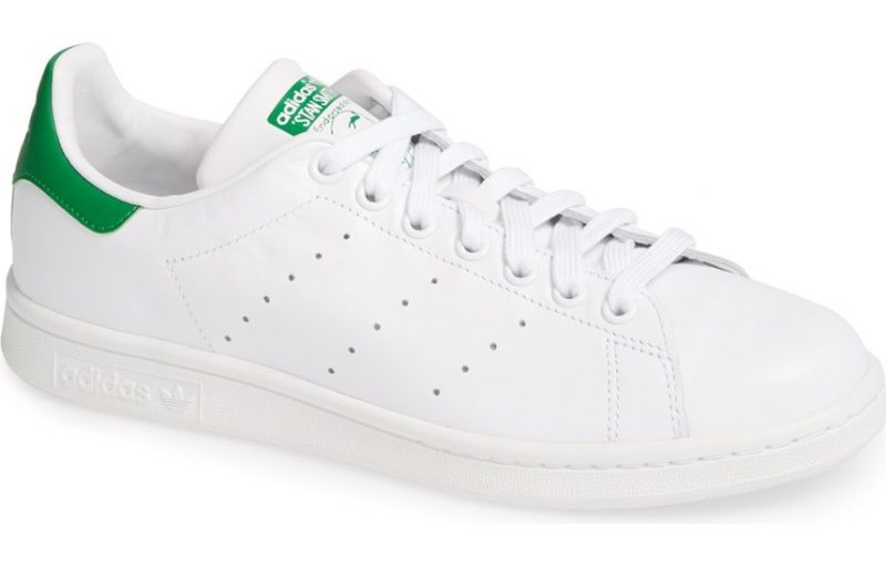 Adidas Stan Smith Sneakers with Green Heel
