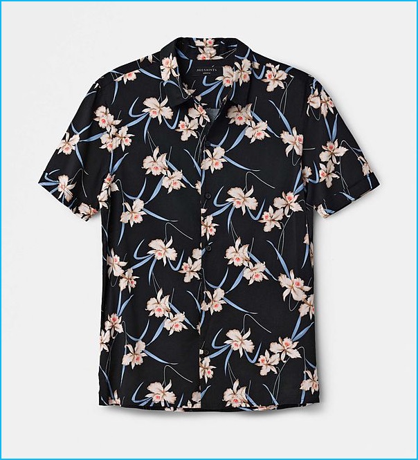 AllSaints Aaru Hawaiian Shirt