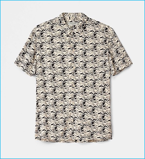 AllSaints Tumalo Hawaiian Shirt