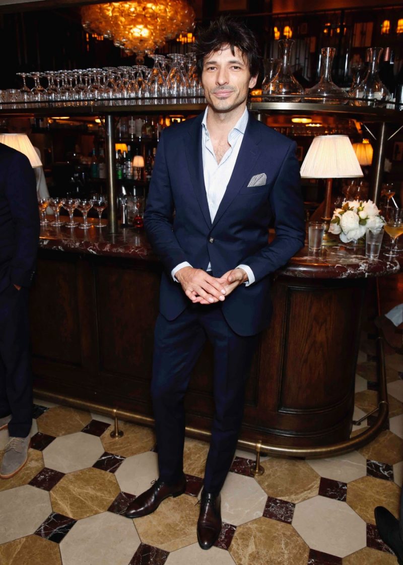 Spanish model Andres Velencoso pictured at a Tommy Hilfiger dinner during London Collections: Men.