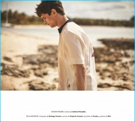 Arthur Gosse Models Easy Summer Styles for L'Officiel Hommes España