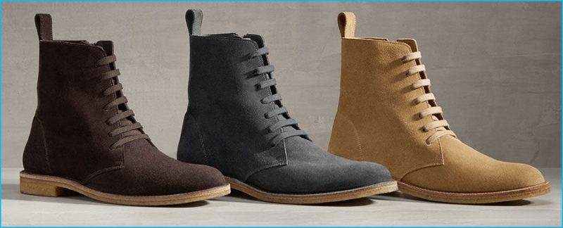 Bottega Veneta Desert Boots in Espresso, Ardoise and Camel Suede