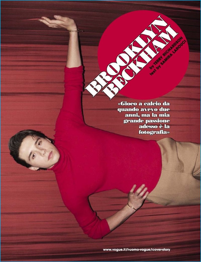 Brooklyn Beckham photographed by Terry Richardson for L'Uomo Vogue. » Brooklyn Beckham Covers L'Uomo Vogue, Talks Fashion & Photography Brooklyn Beckham photographed by Terry Richardson for L'Uomo Vogue.