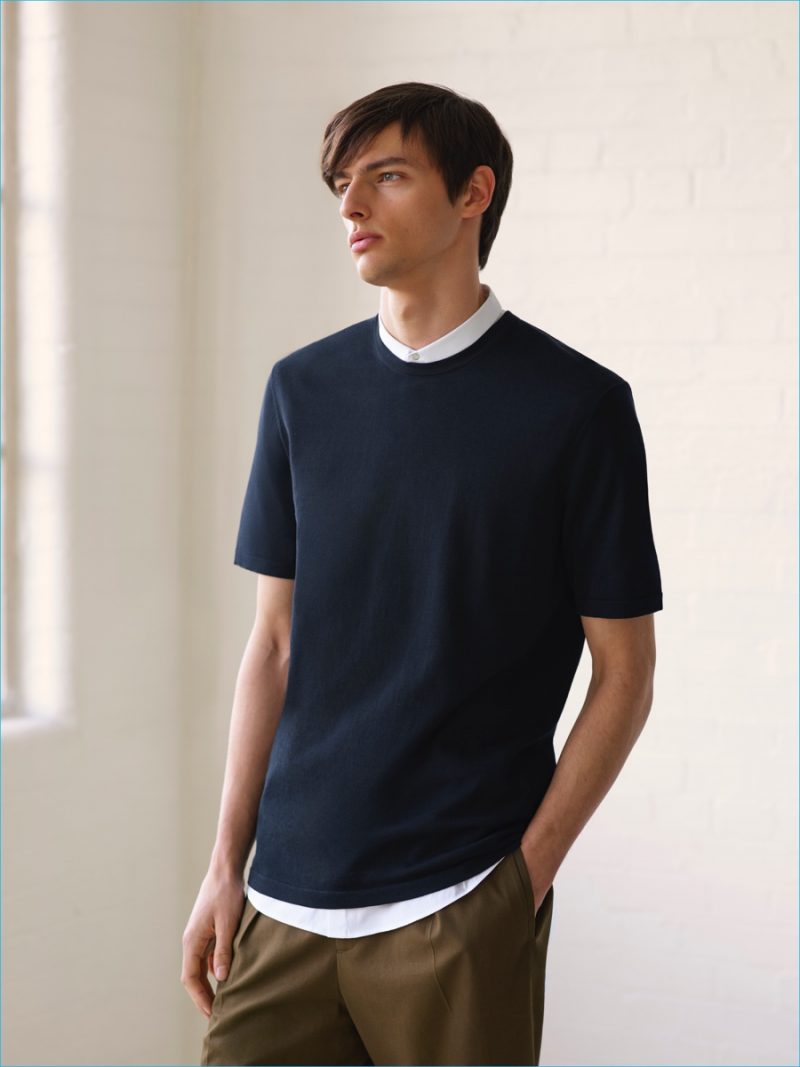 COS layers for summer with a minimal shirting ensemble.