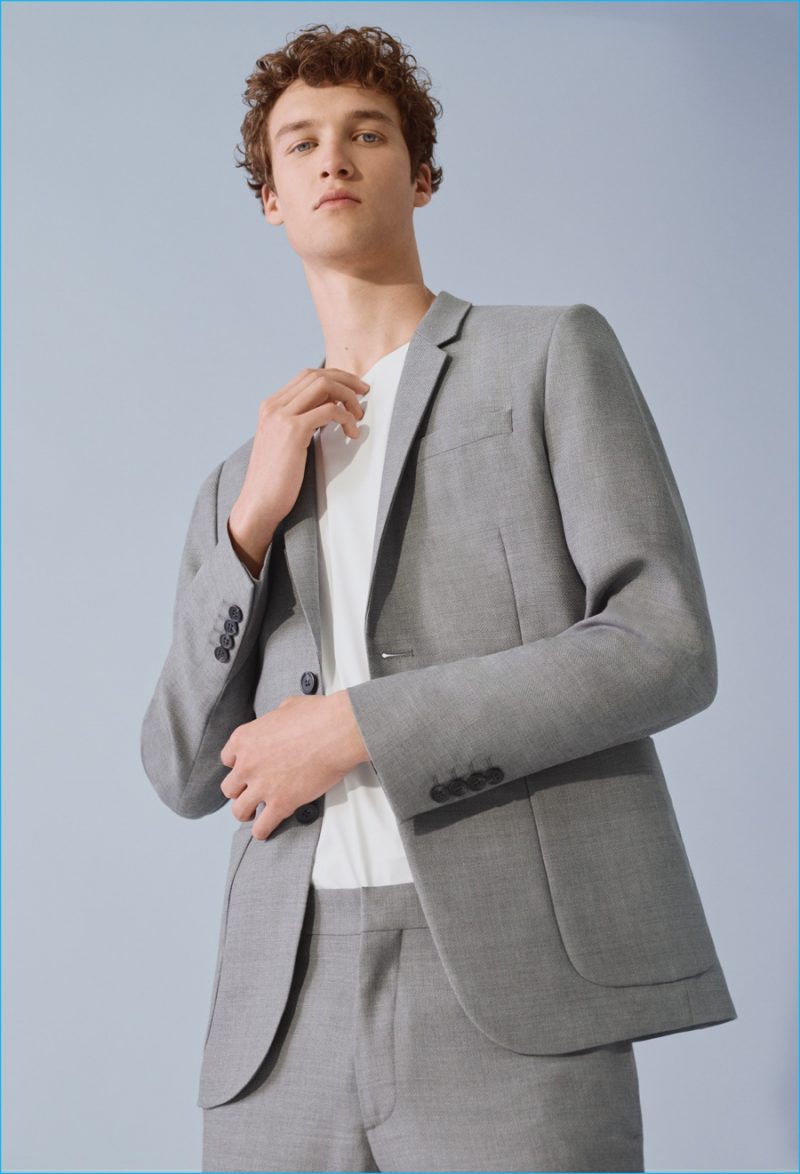 COS Grey Lightweight Wool Summer Suit