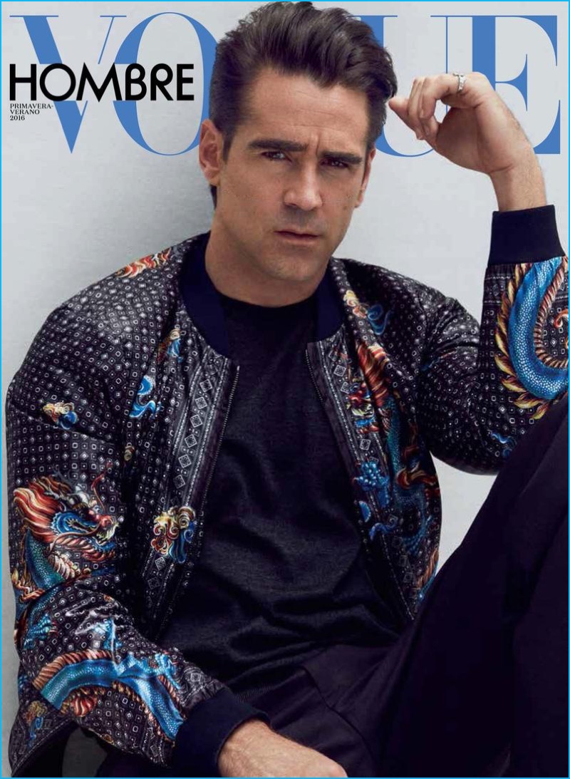 Colin Farrell photographed by Hunter & Gatti for the cover of Vogue Hombre.