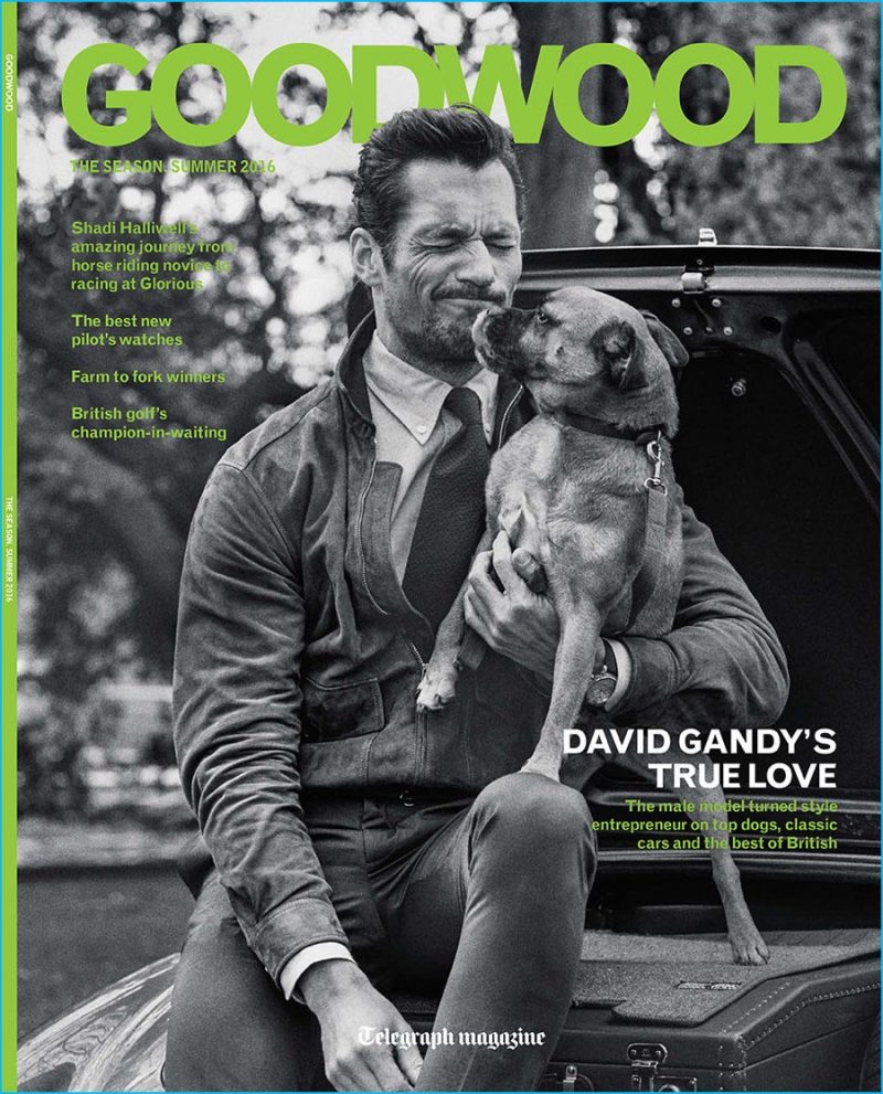 David Gandy covers the summer 2016 edition of Telegraph magazine supplement Goodwood.