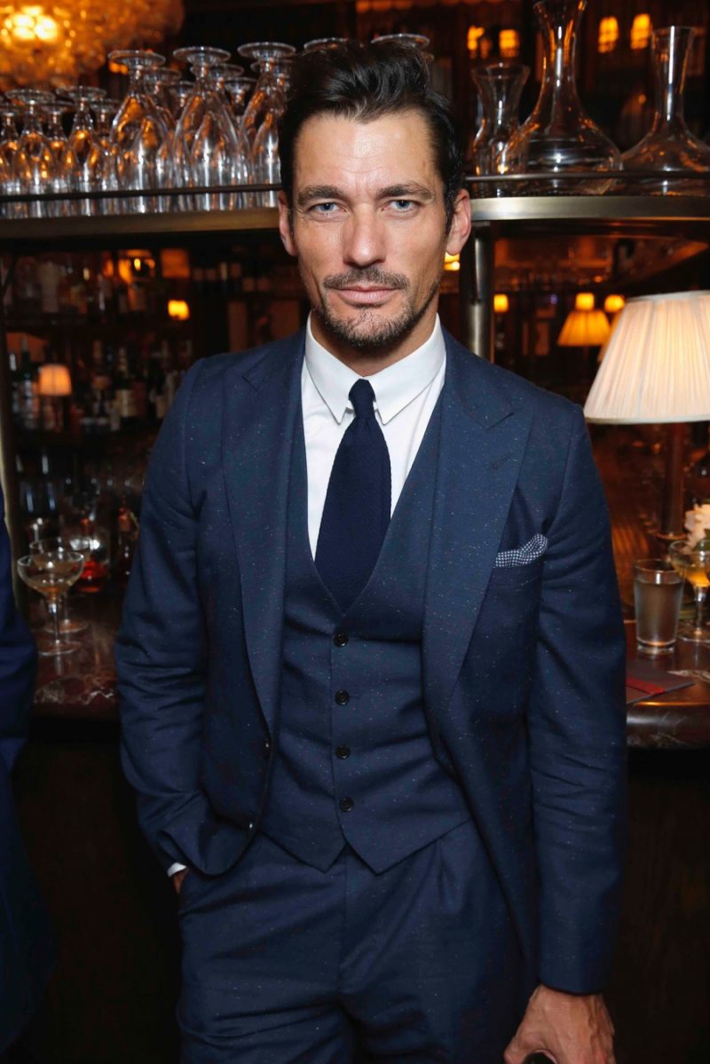 David Gandy pictured at a Tommy Hilfiger dinner during London Collections: Men.