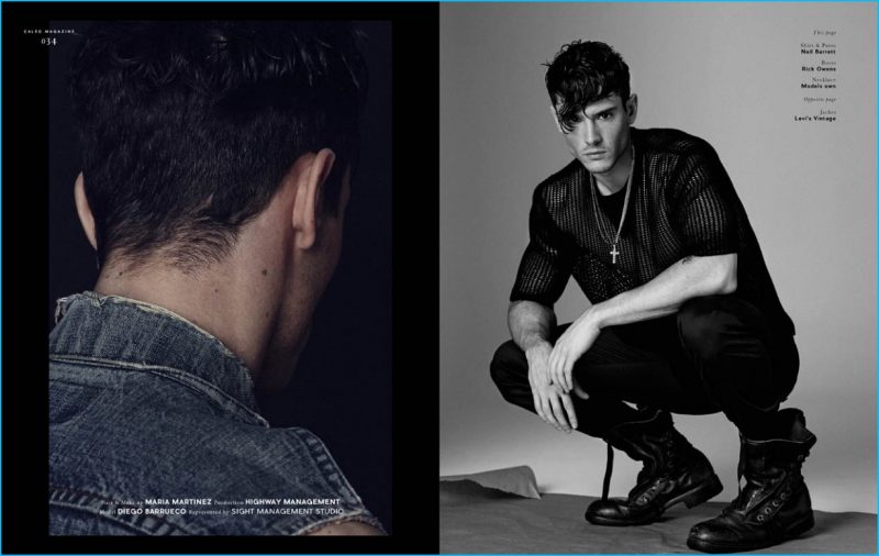 Diego Barrueco styled by Ana de Gregorio for the pages of Caleo magazine.