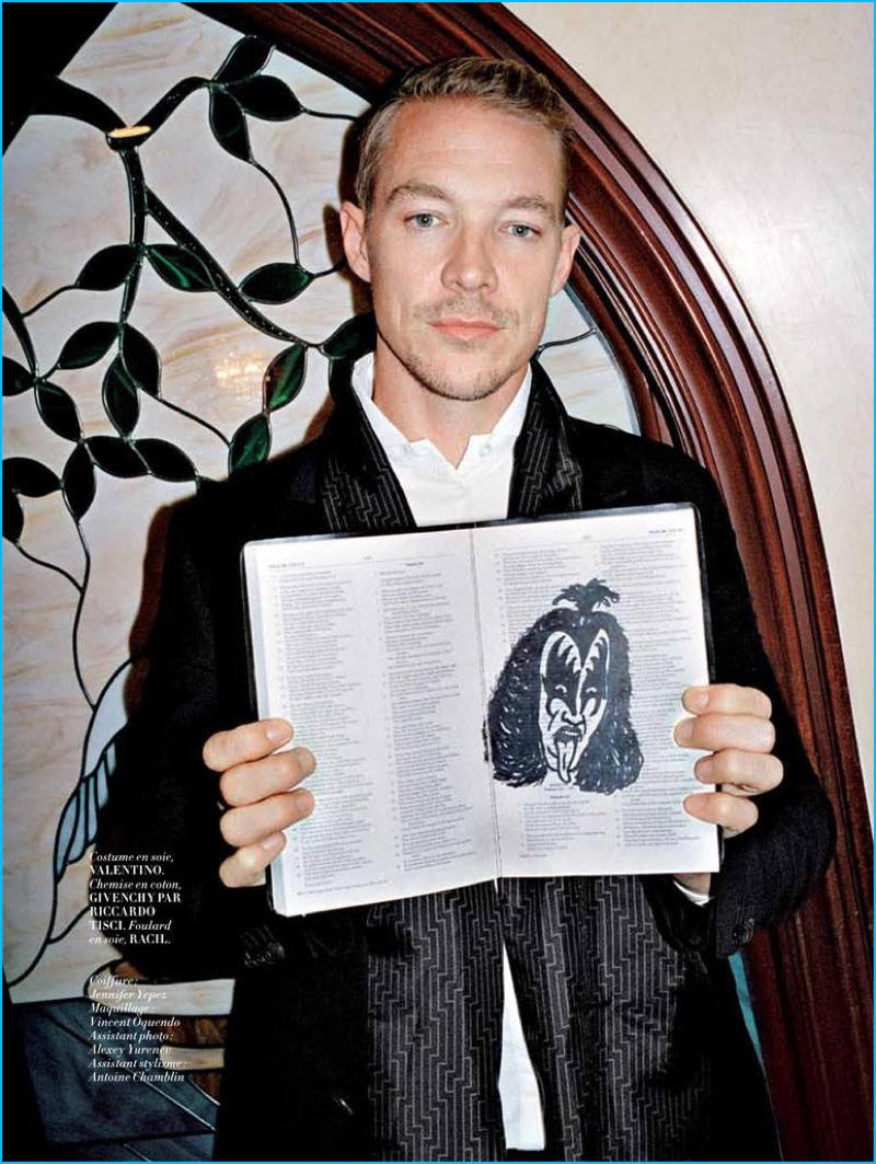 Diplo is ready to marry couples as he poses for the pages of L'Officiel Paris.