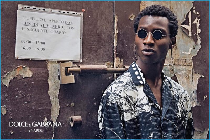 Adonis Bosso stars in Dolce & Gabbana's fall-winter 2016 eyewear campaign.