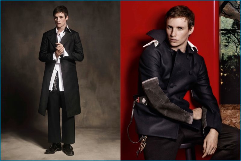 Eddie Redmayne takes up the starring role in Prada's fall-winter 2016 advertising campaign.