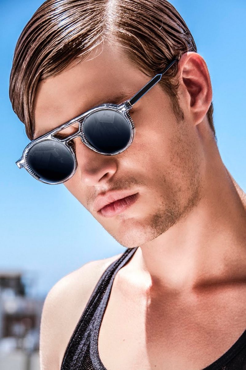 Louren wears sunglasses Thierry Lasry and tank Calvin Klein.